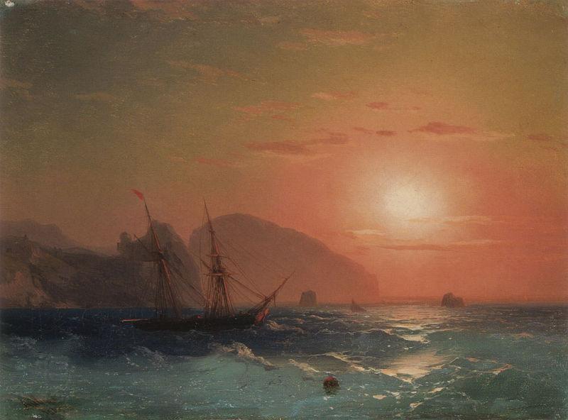 Ivan Aivazovsky View Of The Ayu Dag Crimea China oil painting art